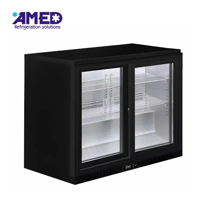 Glerhurð aftur bar kælir